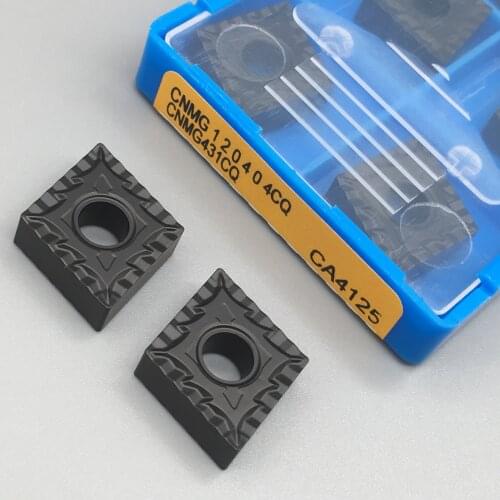 10pcs CNMG120404 CQ CA4125 External Turning Tools Grade Carbide insert Lathe cutter Tool High quality Processing steel parts