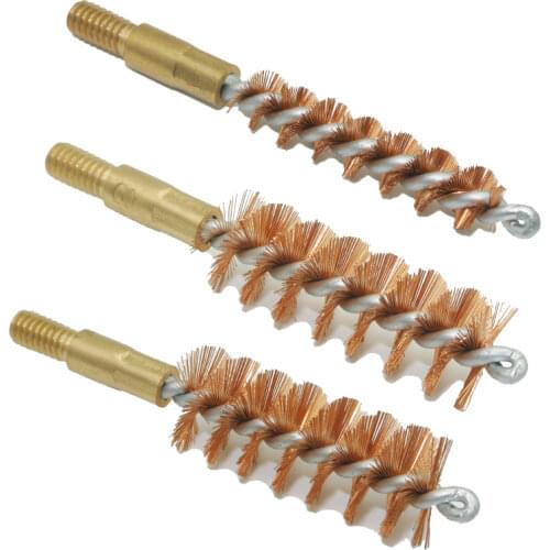 Green World 5pcs/lot .25cal .264cal 6.5mm Mop Brush ,Cotton Swab,Gun Clean Brush for Rifle Thread 8-32