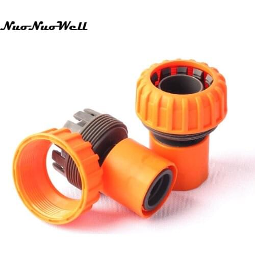 2pcs NuoNuoWell 1" 25mm Quick Connector Tap Connector for Garden Micro Irrigation Watering Hose Pipe Fitting Adapter Coupling