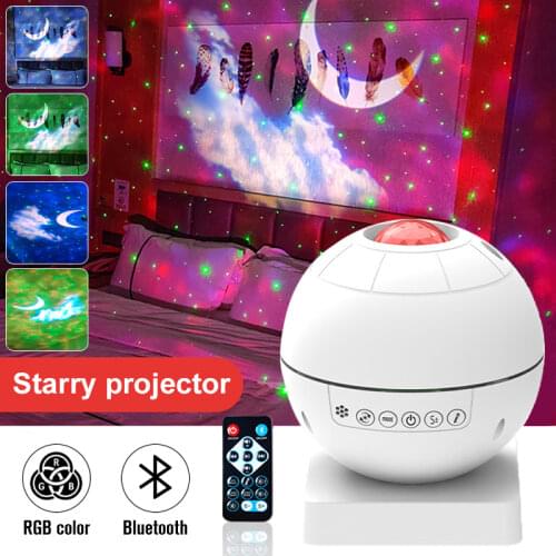 Led Star Galaxy Sky Projector Night Light With Bluetooth Music Moon Lamp For Children Baby Bedroom Decoration Kids GIfts Remoto