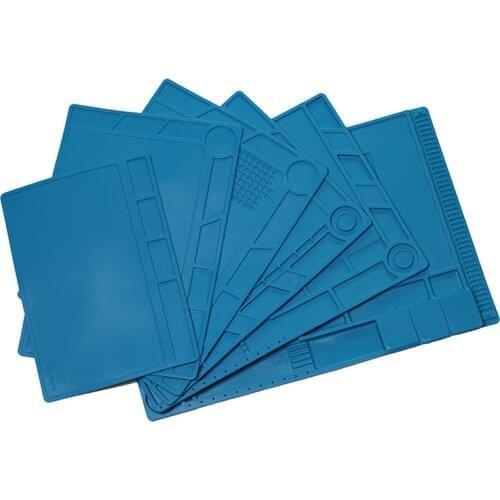 Heat Hot Air Gun Silicone Soldering Mat BGA Soldering Station Insulation Pad Hair Dryer For Soldering Welding Repair Tools