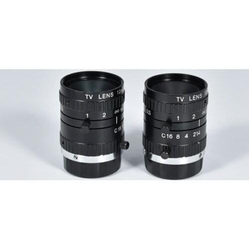 Used original U-TRON mv1214 fixed focus industrial lens TV LENS 12mm 1:1.4