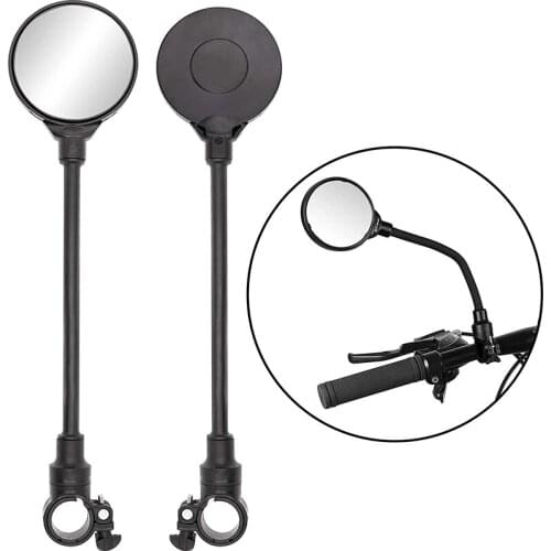 Motorcycle Rearview Mirror Rotatable Adjustable Bike Bicycle Mirror Wide Angle Rear View Round Mirrors for Honda Suzuki Yamaha