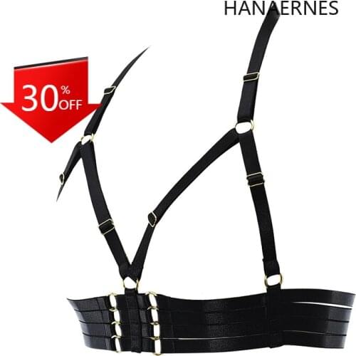 Women Black Body Harness Sexy Goth Harness Crop Top Bondage Harness Bra Gothic Crop Tops Cage Fetish Harness Harness Lingerie
