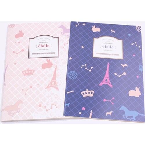 1PC A5 Starry Tower Notepad 36 Pages Cute Girl Diary Note books Sketchbook Painting Office Stationery Supplies (ss-1783)