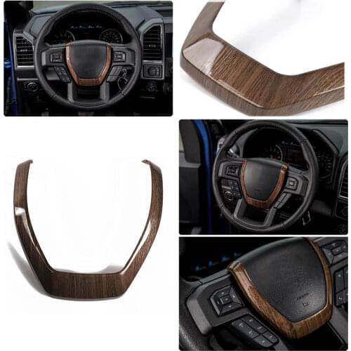Steering Wheel Decoration Cover Frame Trim 1 PC Car Accessories 5 Colors For 2015 2016 2017 F/ord F150 F250 F350 Super Duty