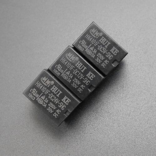 10Pcs HK4101F-DC5V-SHG HK4101F-DC12V-SHG HK4101F-DC24V-SHG Power Relay DC 5V 12V 24V 3A 5 Pins 5-Pin DIP5 HK4101F HQ *FD884-886