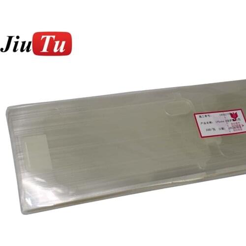 100 pcs/lot Jiutu Front Back Plastic Clear Protector Film For iPhone X 7 7 Plus OLED LCD Screen Glass Protective