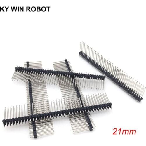5PCS Single Row Male 2*40 40Pin 2.54mm 2X40 21mm Height Long Breakable Pin Header
