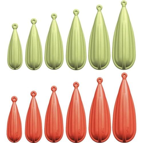 6pcs Fishing Practice Plug PVC Luminous Rubber Casting Plug Improving Throwing Action For Child Fishing Accessories