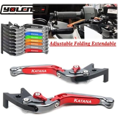 Motorcycle Accessories Folding Extendable Brake Clutch Levers For SUZUKI 600/750 KATANA 1998-2006 1999 2000 2001 2002 2003 2004