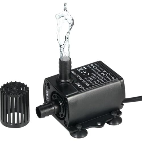 DC5V 2.4W USB Ultra-quiet Mini Brushless Water Pump Waterproof Submersible Fountain For the Pond Aquarium Circulating Lift 200cm