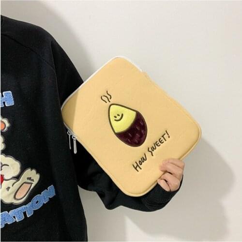 Ipad 10.2 pouch fashion new cute cartoon pro11 air4 10.9 10.8 10.5 9.7 5th 6th 7th 8th tablet sleeve case inner bag