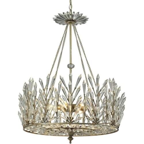 Design Barbed Thorns Diamond Crystal Pendant Lights Living Room Hanging Lights American Restaurant Bedroom Balcony Lamps Deco