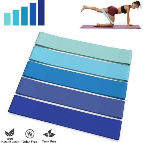 5 Level Resistance Elastic Bands Crossfit Exercise Latex Band Training Workout Booty Band for Yoga Pilates Sport Loop Bands