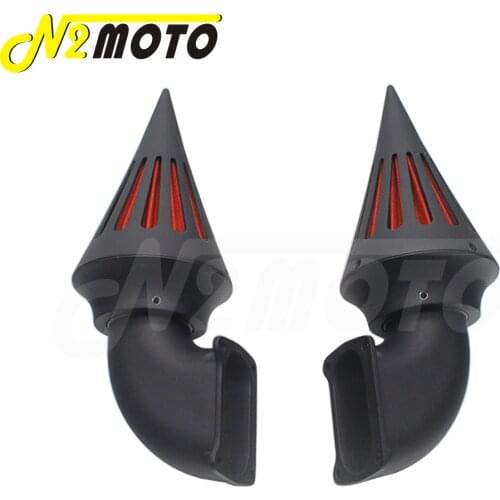 Motorcycle Black Dual Spike Air Cleaner Intake Filter Kit For Suzuki Boulevard M109R All Year Aluminum Cone Air Intake Filter