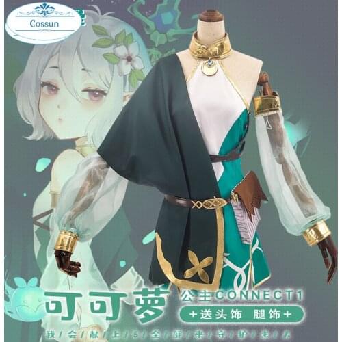 Cossun Game Princess Connect! Re:Dive Kokkoro Regular Cosplay Costume Natsume Kokoro Cute Girl Dress Cosplay
