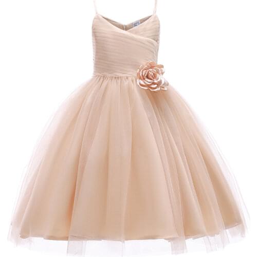 2020 Summer Baby Girl Dress Kids Dresses For Girls Children Flower Party Wedding Dress Birthday Princess Dress Clothes 2-6 Year