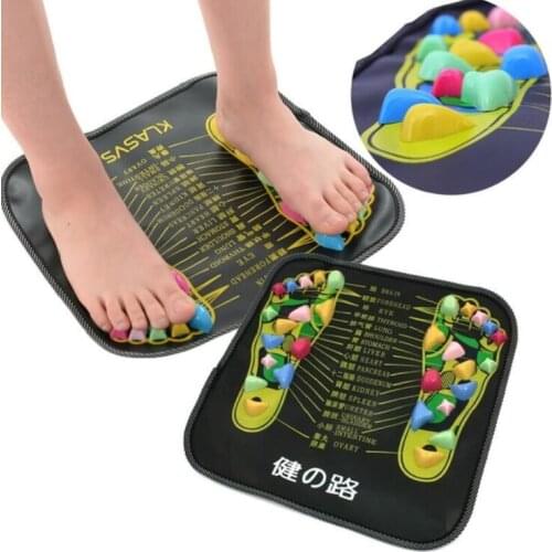 Reflexology Walk Stone Road Foot Massage Mat Acupressure Relax Massage Pad Trigger Point Heath Therapy Relax Pain Stress Relief