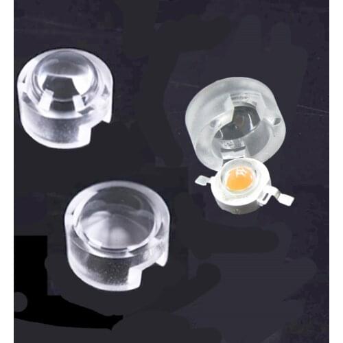 13mm 1W 3W Mini LED Lens 15 30 45 60 90 100 Degree for IR CCTV LED PCB Convex Acrylic Lens With Holder Reflector Collimator