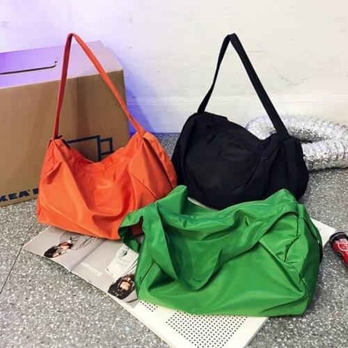 Fashion Travel Shoulder Bags For Women Large Capacity Waterproof Nylon Handbag Totes Gym Bag Crossbody Student Book Bag Purse
