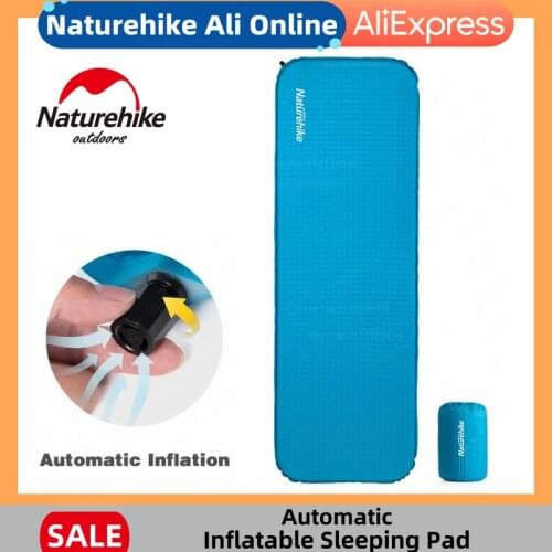 Naturehike Self-inflating Cushion Camping Outdoor Sleeping Mat Sponge Automatic Inflatable Mat Ultralight Portable Camping Pad