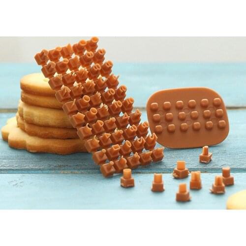 Whole Set Alphabet Letter Number Biscuit Cookie Cutter Press Stamp Embosser Mould Cake Baking Tools Wholesale And Dropshipping