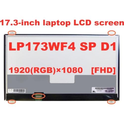 Original 17.3-inch FHD LP173WF4 SPD1 LP173WF4 (SP) (D1) IPS 1920 * 1080 30pins eDP laptop LCD screen