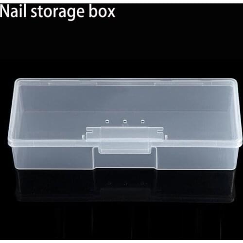 Plastic Transparent Organizer Jewel Bead Case Cover Container Storage Box For Manicure Tools Nail Art Box Cosmetic Storage Box