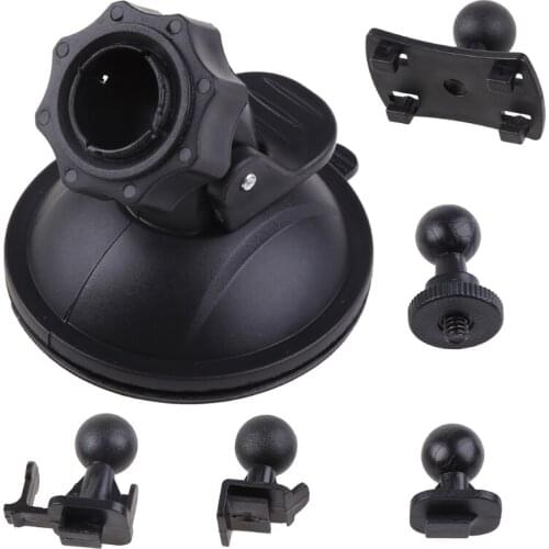 Car Suction Cup For Cam Holder Vehicle Video Recorder on Windshield Dash Board Mount with 5 Types Adapter 360 Degre A LX0B