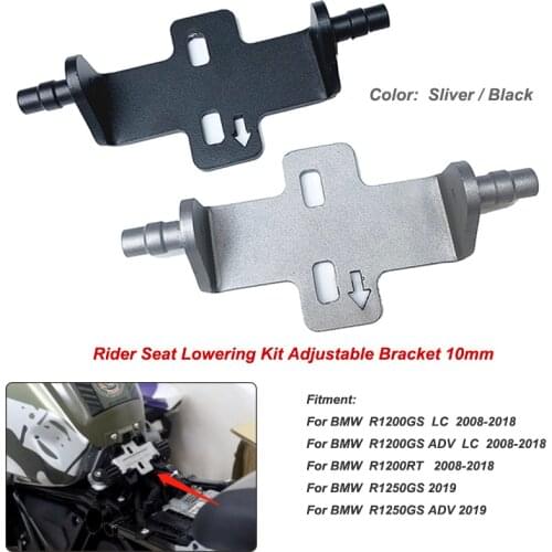 Motorcycle Rider Seat Lowering Adjustable Kit 10mm For BMW R1200GS adv lc R 1200GS 2008-18 R1250GS R 1250GS adventure R1200RT