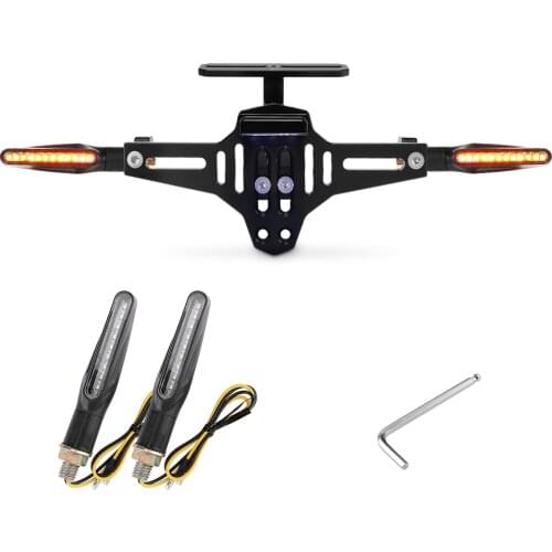 Motorcycle Fender Eliminator Adjustable License Plate Holder Bracket LED For HONDA CBR125R R1200GS F850GS F750GS F 850G