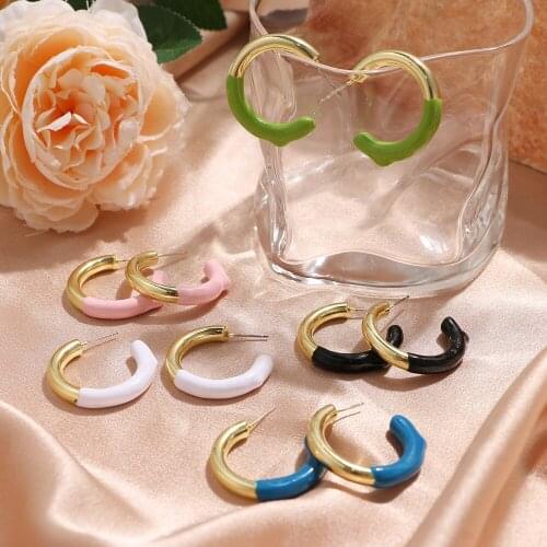 Vienkim Fashion Hoop Earring Set Fashion Metal Earing Circle Geometric Vintage Earring for Women Jewelry 2021 Accessories