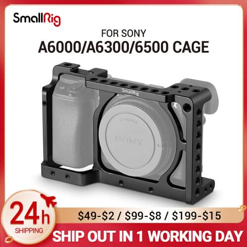 SmallRig A6300 Camera Cage Stabilizer for Sony A6300 / for Sony A6000 / Nex-7 Camera W/ Shoe Mount Thread Holes For DIY Options