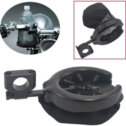 Universal Motorcycle 7/8'' Handlebars Drink Cup Holder Black Fit for Harley Honda YAMAHA KAWASAKI