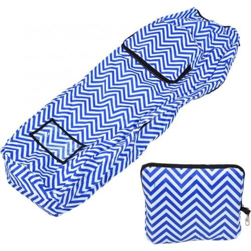 Waterproof Bag Rain Cover Protective Casing Air Aircraft Consignment Bags Blue White Stripe Protective Cover