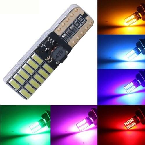 W5W T10 24SMD 4014 LED car license plate light gap parking light auto parts energy-saving durable low power consumption