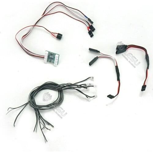 1/14 Rc Truck Model Engineering Vehicle LED 3V Lamp Group Lesu Articulated Car Excavator DIY Car Tamiya