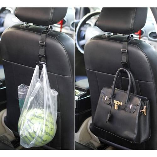 10pcs Car Headrest Hangers Universal Seat Back Organizer Hooks Bag Rack Durable Auto Backseat Storage Hooks
