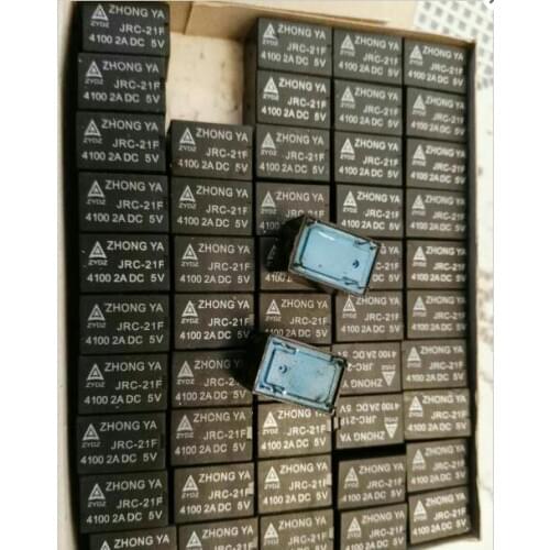 10 pcs Miniature PCB Relay JRC-21F 4100 2A DC 5V 12V 6 Pins