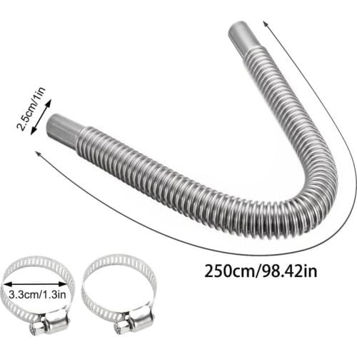 100/150/200/250/300CM Car Parking Heater Stainless Steel Exhaust Pipe For Dometic Eberspacher For Webasto / Diesel Heater