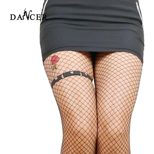 2 pcs harness fashion belt Harajuku Women Heart Garters Belts Rivets Punk Gothic suspender stockings coturno feminino rock