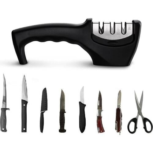 3 Stages Professional Kitchen Knife Sharpener Sharpening Stone Tungsten Steel and Ceramic Kitchen Knives Accessories