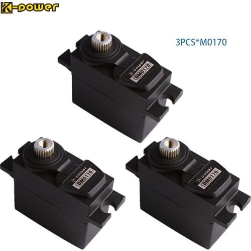 3X K-power DM0170 4.8V-6V 20G 2.2KG/0.09S High Speed Full Metal Gear Micro/Mini Digital Servo for RC Hobby