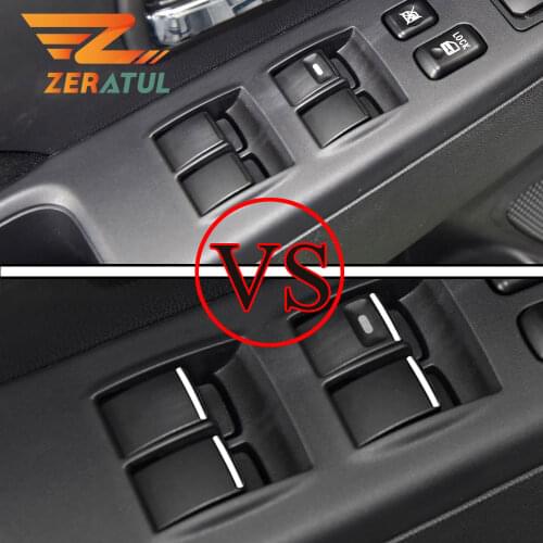 7Pcs/Set Car Window Lift Switch Knob Trim Accessories for Mitsubishi Outlander 07-12 ASX 13-15 Pajero Pajero Sport EVO LANCER-EX