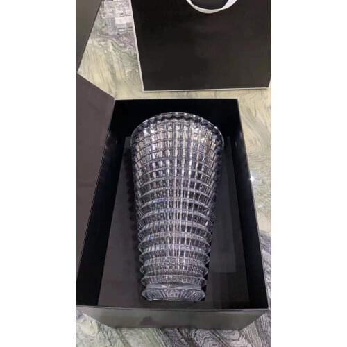 8kg 34x20cm crystal Transparent vase small medium oval vase gift