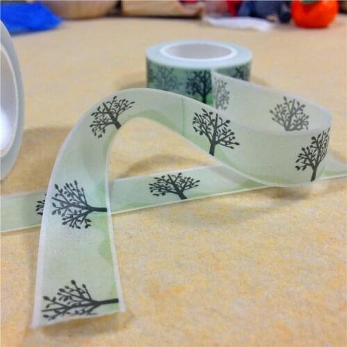 Free shipping Beautiful high quality washi paper tape/15mm*10m tree masking japan washi tape