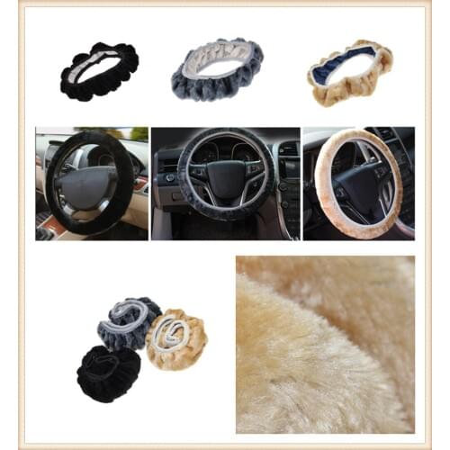 Car steering wheel cover plush super soft handle telescopic for Mercedes Benz GLC63 GLA45 GLA G650 E63 E-Class A170