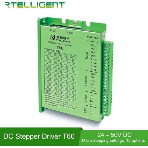 Rtelligent Nema 23 Digital Closed Loop Stepper Motor Driver Stepper Driver for Nema Stepper Motor 3D Printer Cutting Machine