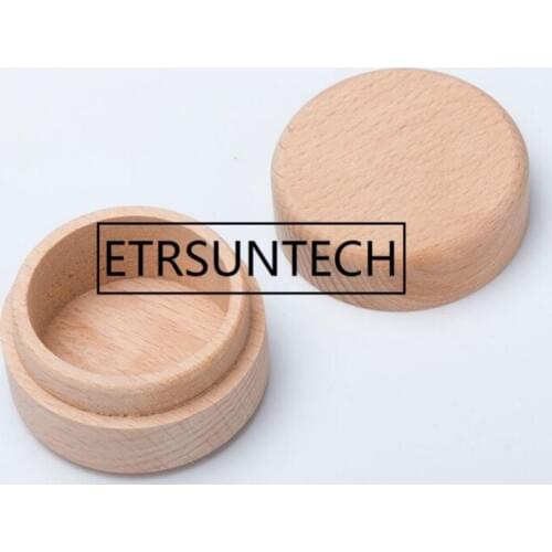 100pcs Wooden Storage Box Round Jewelry Case Vintage Decorative Handmade Organizer Natural Craft Mini Jewelry Box